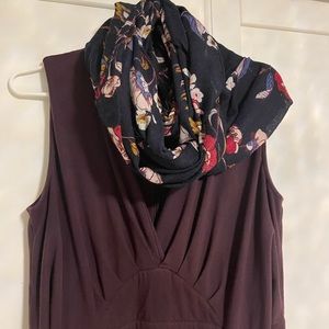 Plum dress with pockets, Size L 12